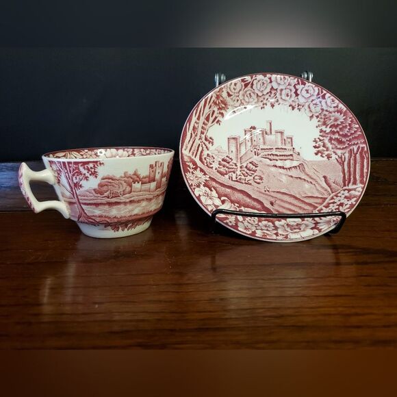 One Enoch Woods Wood & Sons Castles Tea Cup and Saucer - Picture 1 of 6